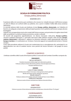 Scuola di formazione politica_ILS_2015