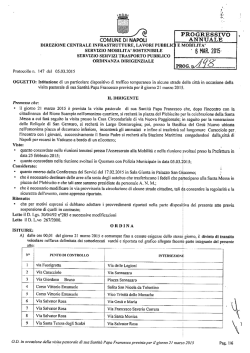 Ordinanza Dirigenziale n. 198 del 6 marzo 2015