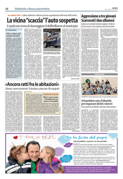 Leggi l`articolo in  - Cooperativa L`Arco Piacenza