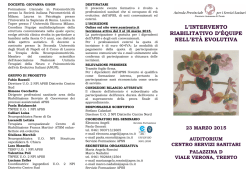 Riabilitazione et&agrave; evolutiva 03.03.2015 providerx