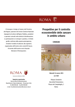 Prospettive per il controllo ecosostenibile delle