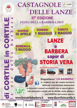 37&ordf; Festa della Barbera 2015
