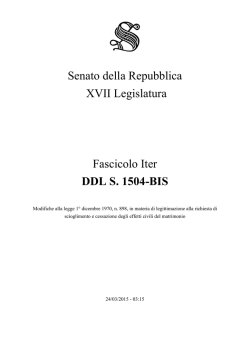 1. DDL S. 1504-BIS - XVII Leg.