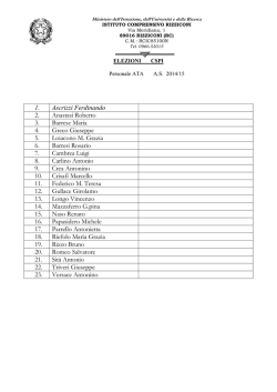elenco personale ATA 2014.15 - Istituto Comprensivo Rizziconi