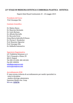 Programma - Stage in Medicina Estetica