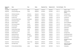 Temporary Registration