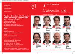 La locandina - Partito Socialista
