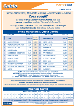 quota combo - Punto Snai Marche