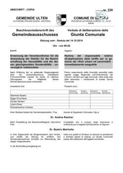 Nomina del responsabile relativa all