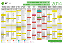 CALENDARIO FESTIVIT&Agrave; ITALIANE 2014 pdf 610Kb