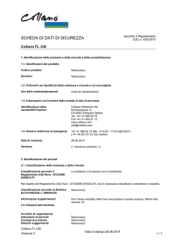 Schede sui dati di sicurezza