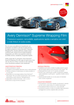 Avery Dennison&reg; Supreme Wrapping Film