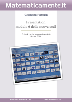 Creative Commons BY SA ISBN 9788896354759