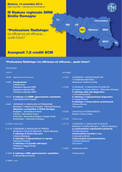 IV Raduno regionale SIRM Emilia Romagna