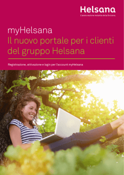 myHelsana: Il nuovo portale per i clienti del gruppo Helsana