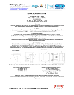 ISTRUZIONI OPERATIVE - Multi Coupling System