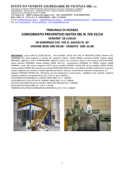 concordato preventivo isotex srl n. ivg 55/14