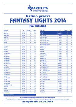FANTASY LIGHTS 2014 - A.RI.M.E.T. Agenzie