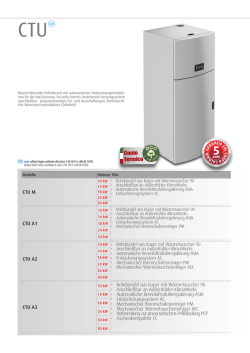CTU M CTU A1 CTU A2 Conto Termico CTU A3 10 kW &bull; Rohrb&uuml;ndel