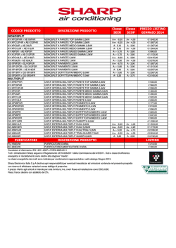 Listino Sharp excel GENNAIO 2014