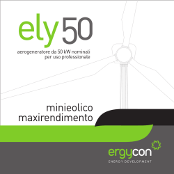 aerogeneratore da 50 kW nominali per uso professionale