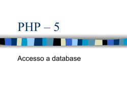 Accesso a database