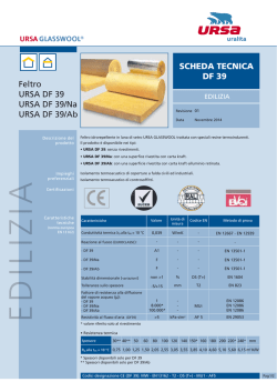 Scheda tecnica DF 39
