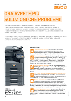 ORA AVRETE PI&Ugrave; SOLUZIONI CHE PROBLEMI!