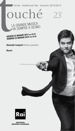 LA GRANDE MUSICA VA SEMPRE A SEGNO