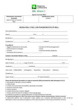 PARTITE DELLA SETTIMANA