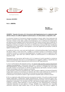 comunicato di pubblicazione prot. n&deg; 1117