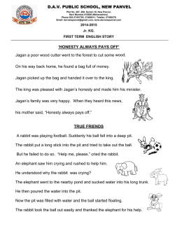 First Term Jr KG English Hindi Stories - DAV Public School