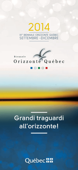 Programmazione - Minist&egrave;re des Relations internationales et de la