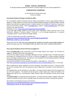 1 GENERAL PRACTICAL INFORMATION for foreign