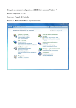 Di seguito un esempio di configurazione di EDUROAM su sistema