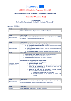 ADRION_Thematic Workshop_draft Agenda_Ancona Sept 3rd