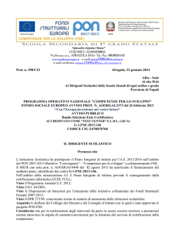 Bando Ente Certificatore PON G1