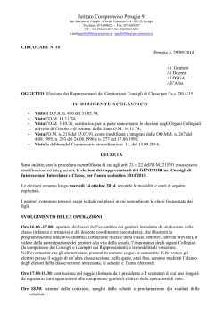 Elezione rappresentanti genitori - Direzione Didattica V Circolo