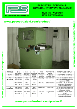 CATALOGO FASCIATRICE TOROIDALE