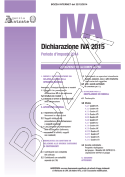 Dichiarazione IVA 2015