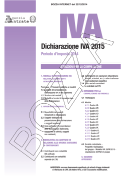Dichiarazione IVA 2015