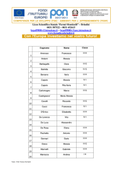 Elenco ecdl2 - Liceo Scientifico Fermi Monticelli Brindisi