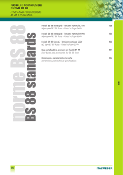 Fusibili extrarapidi a standard BS88 e relativi