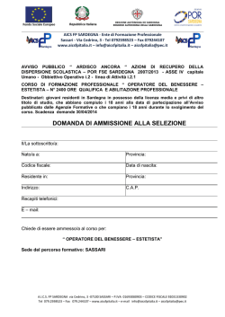 Scarica il modulo di Iscrizione