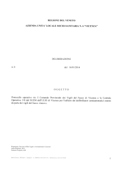 DELIBERAZIONE n6 del 16/01/2014 OGGETTO