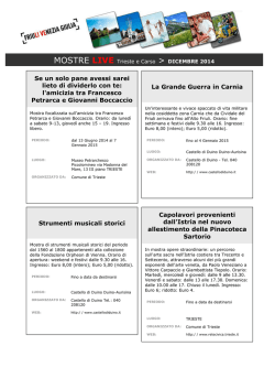 Se un solo pane avessi sarei lieto di dividerlo con te