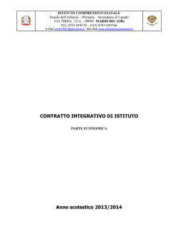 Parte Economica - Istituto Comprensivo Statale di Marrubiu