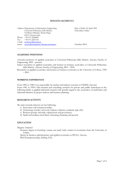 Page 1 of 4 DONATO IACOBUCCI www: www.dii.univpm.it/donato