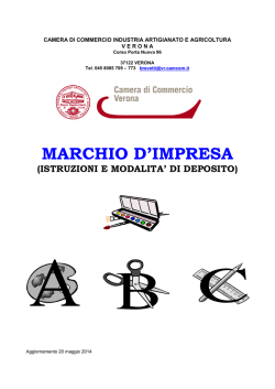 Istruzioni per la compilazione - Camera di Commercio di Verona