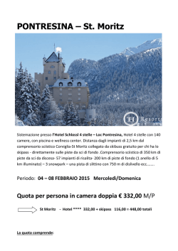 PONTRESINA – St. Moritz